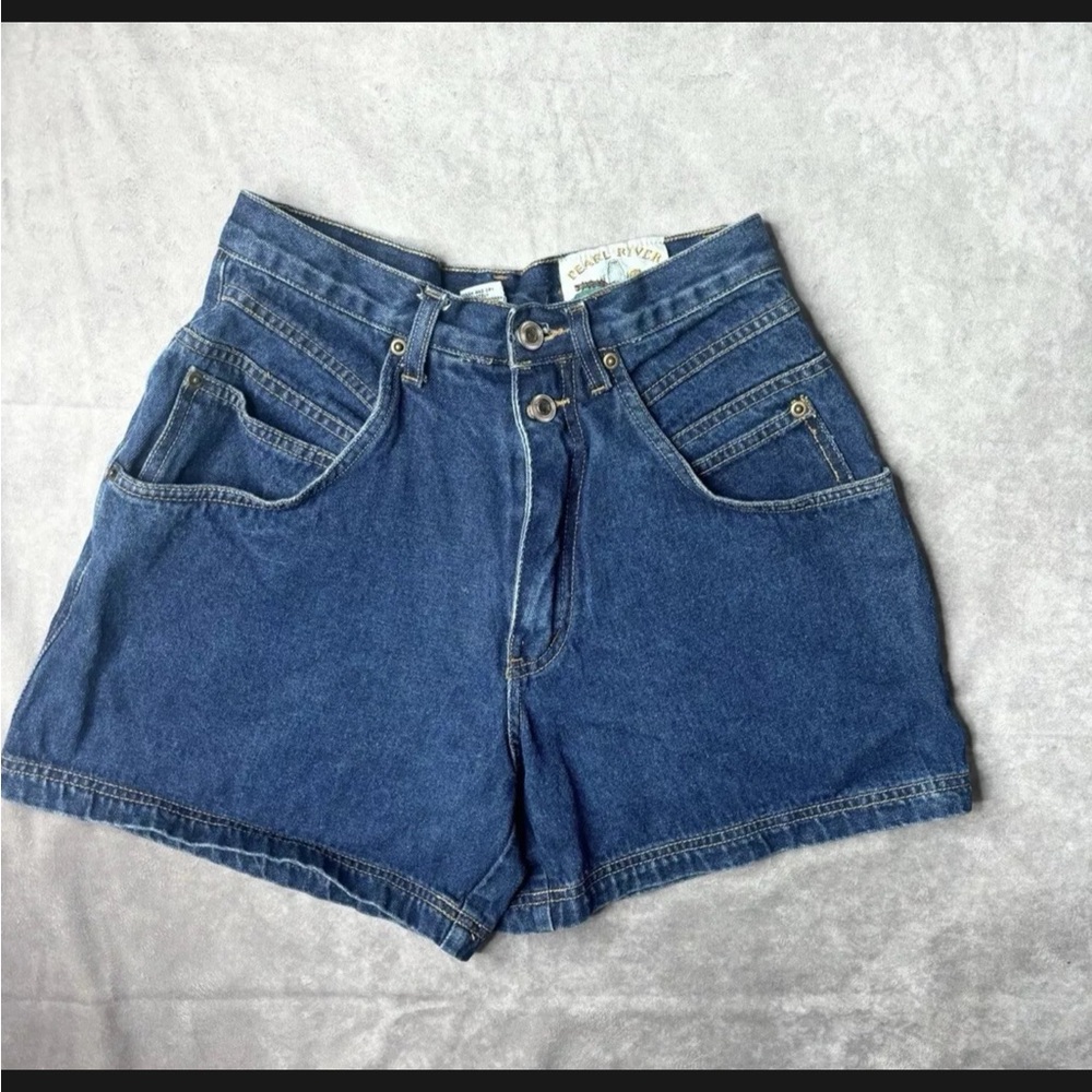 Vintage Pearl River Clothing Co Jean Shorts Size 7/8